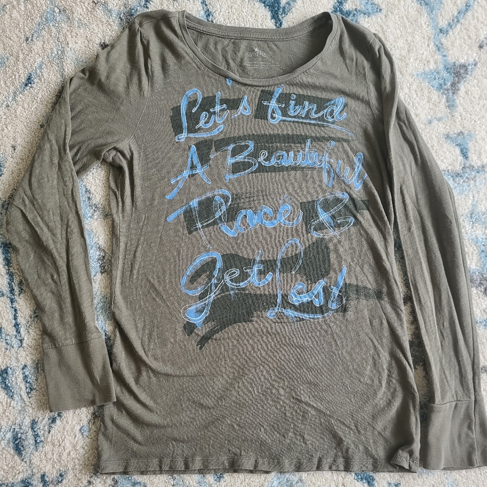 Aerie Long Sleeve Screened tee